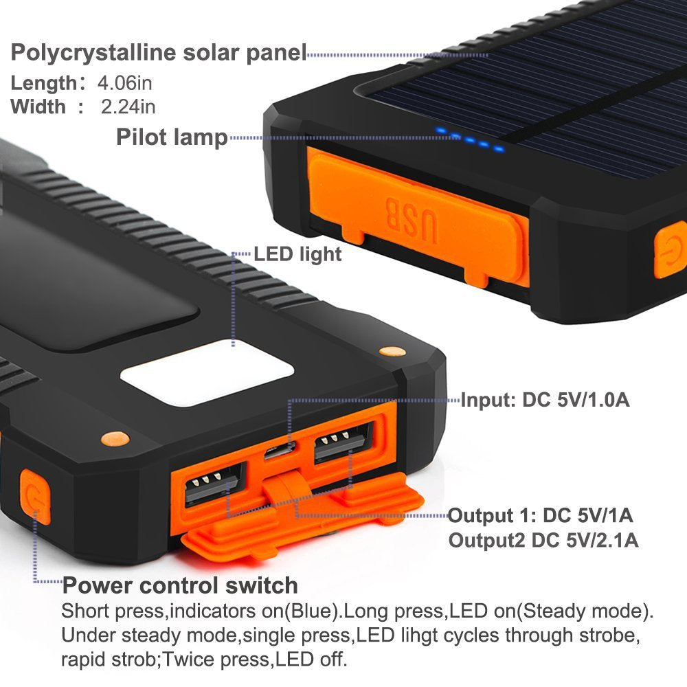 Solar Powered Power Bank